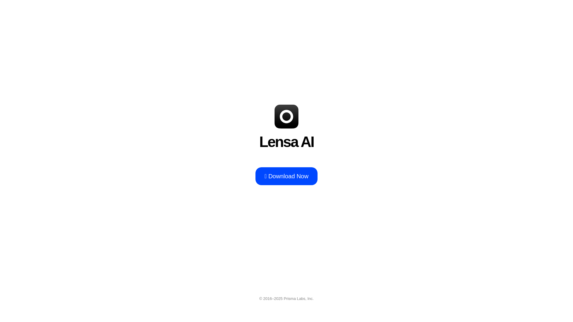website screenshot of https://lensa-ai-blue-button-web2app-landing.pages.dev/