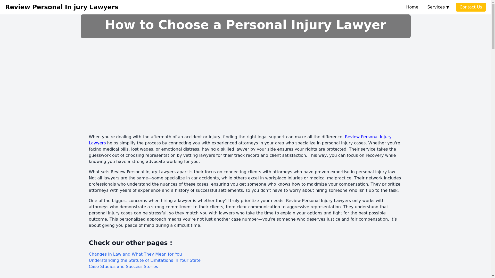 website screenshot of https://reviewpersonalinjurylawyers.pages.dev/