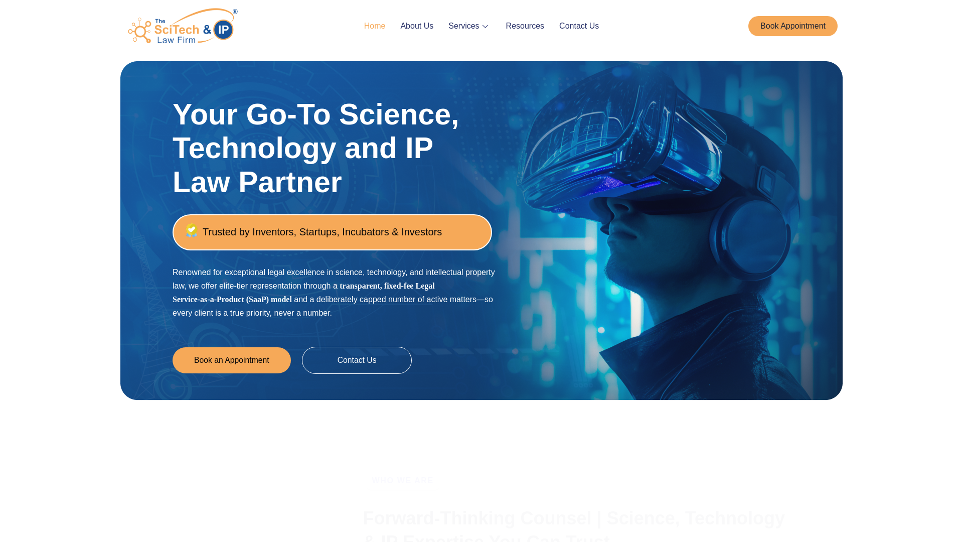 website screenshot of https://texasscitechlaw.com/