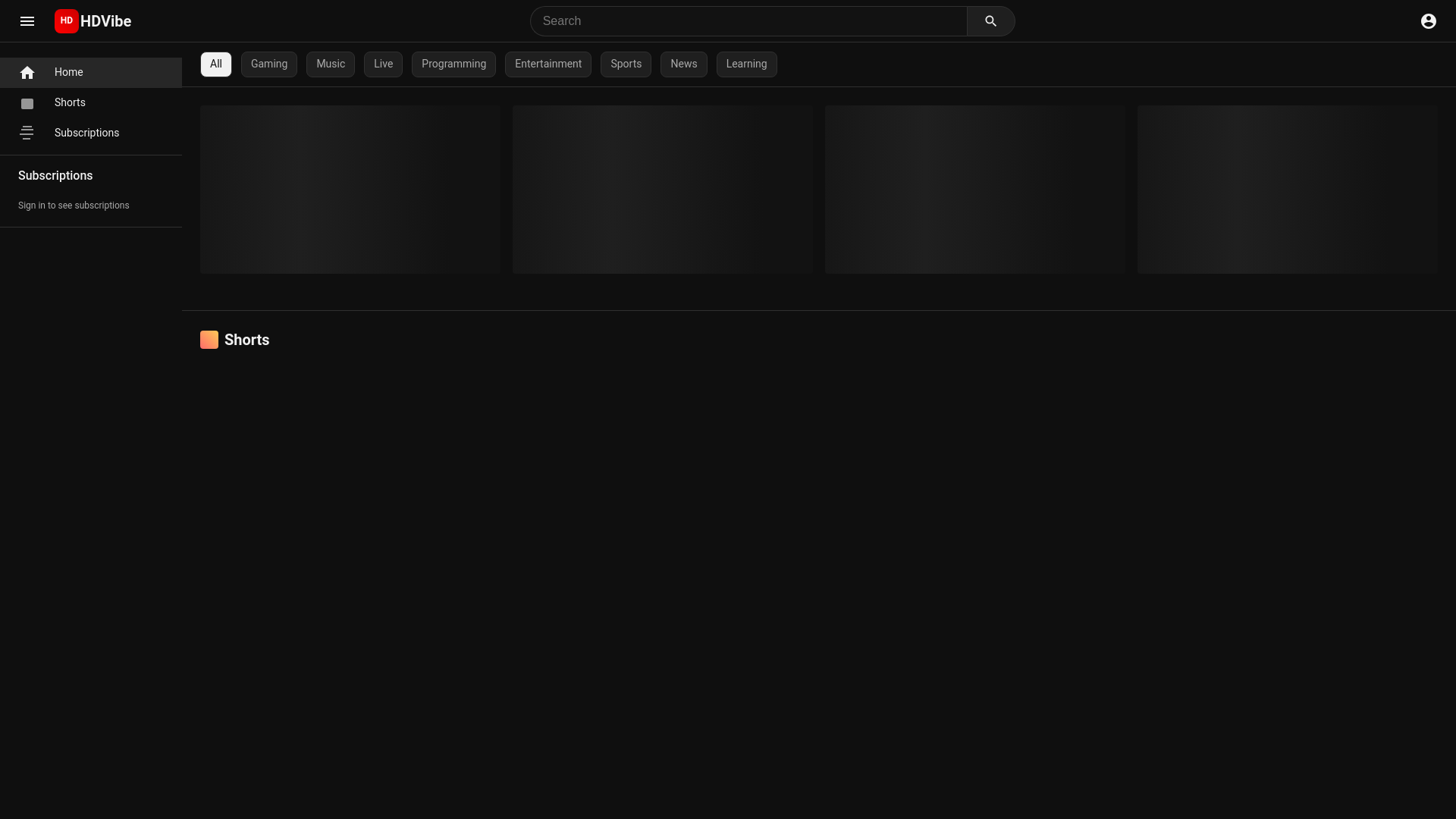 website screenshot of https://hdvibe.pages.dev/