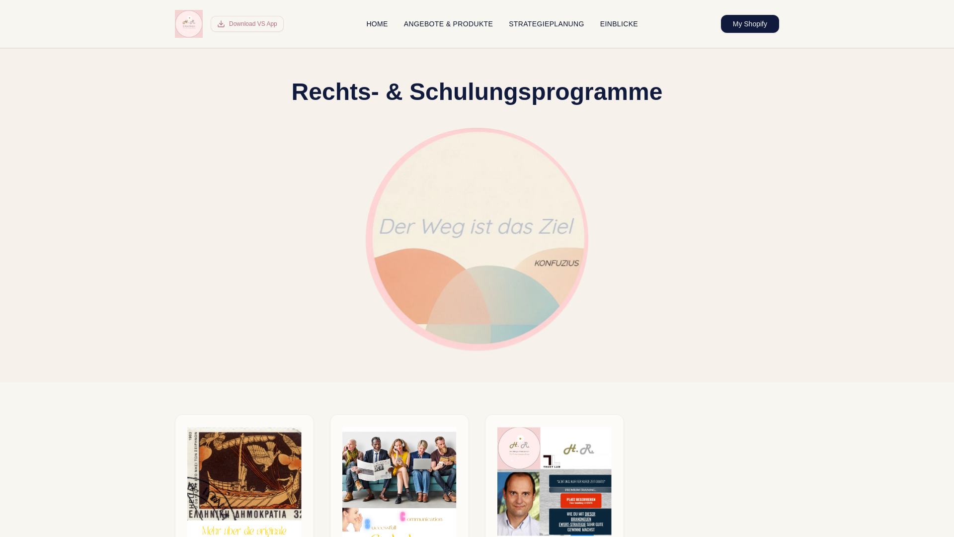 website screenshot of https://vs-hildegard-rohrmeister-app.com/