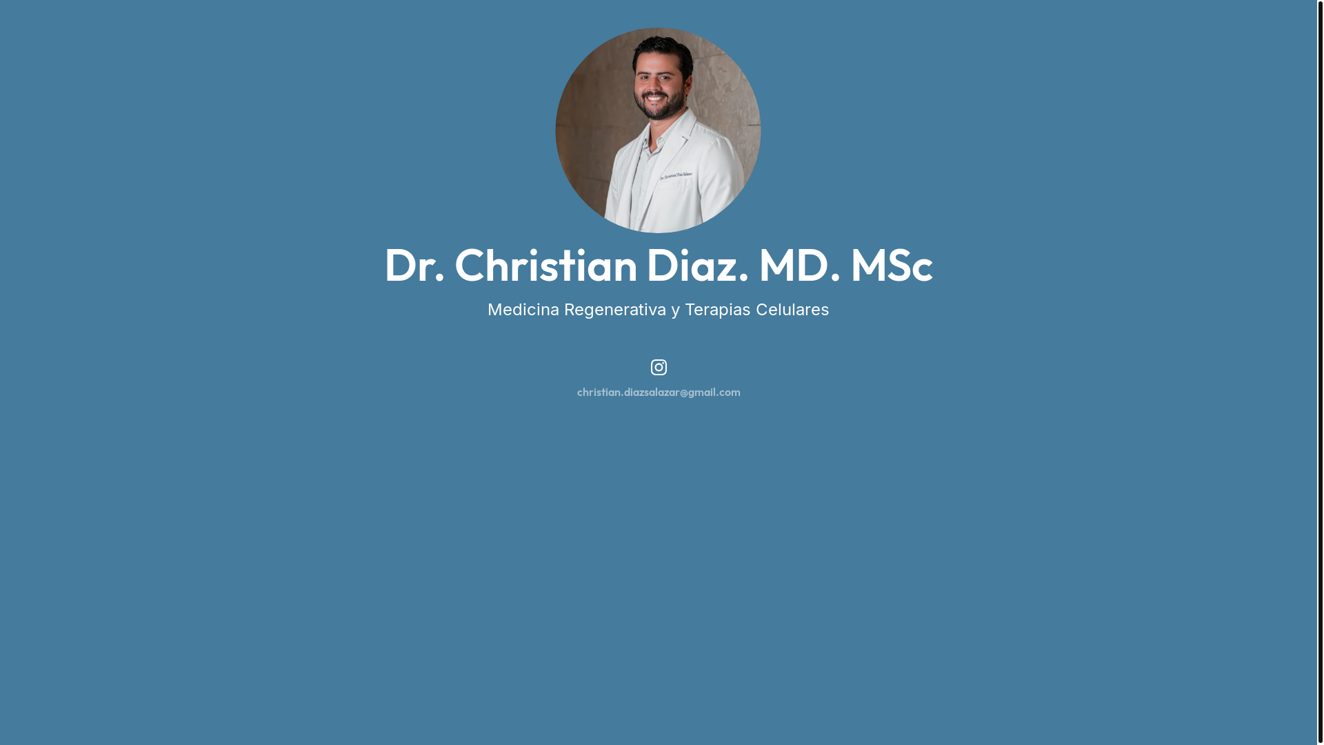 website screenshot of https://drchristiandiaz.com/