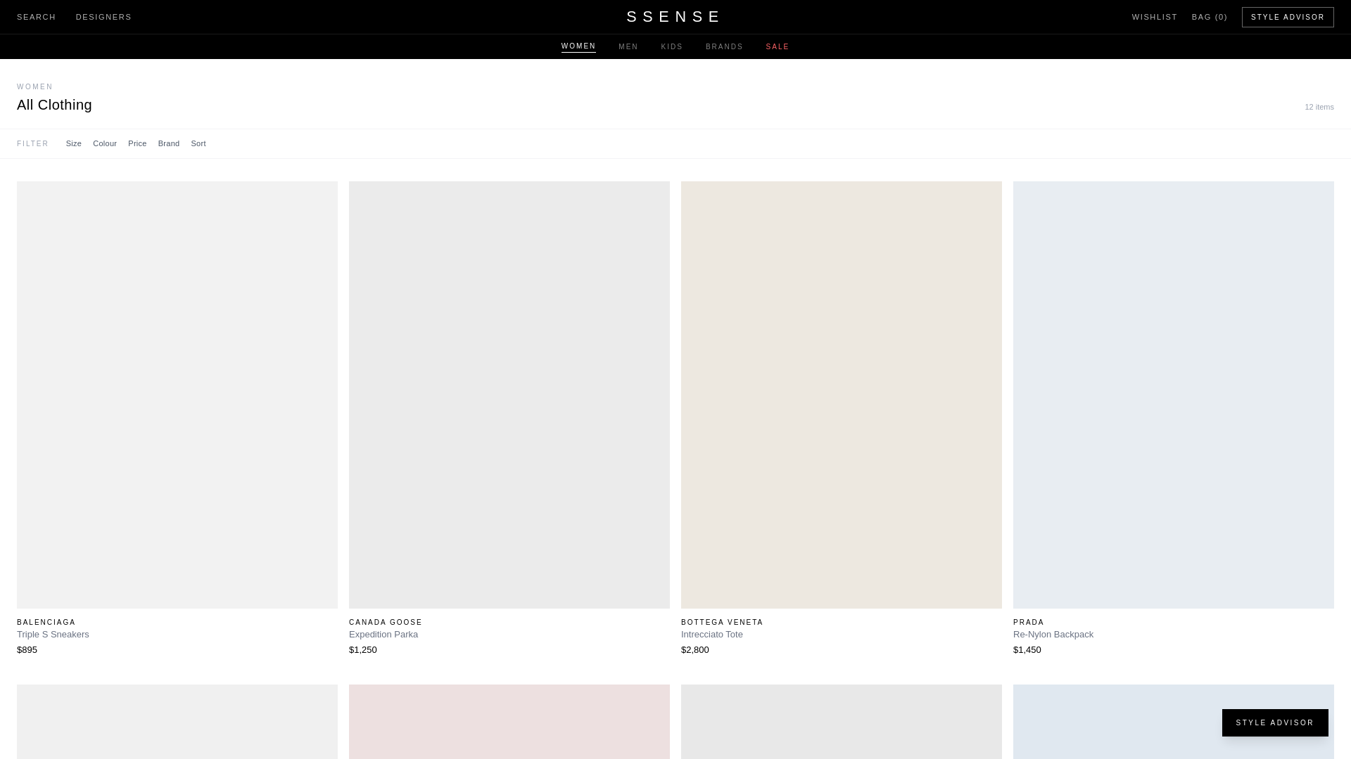 website screenshot of https://agent-ummo-ssense-demo-staging.pages.dev/