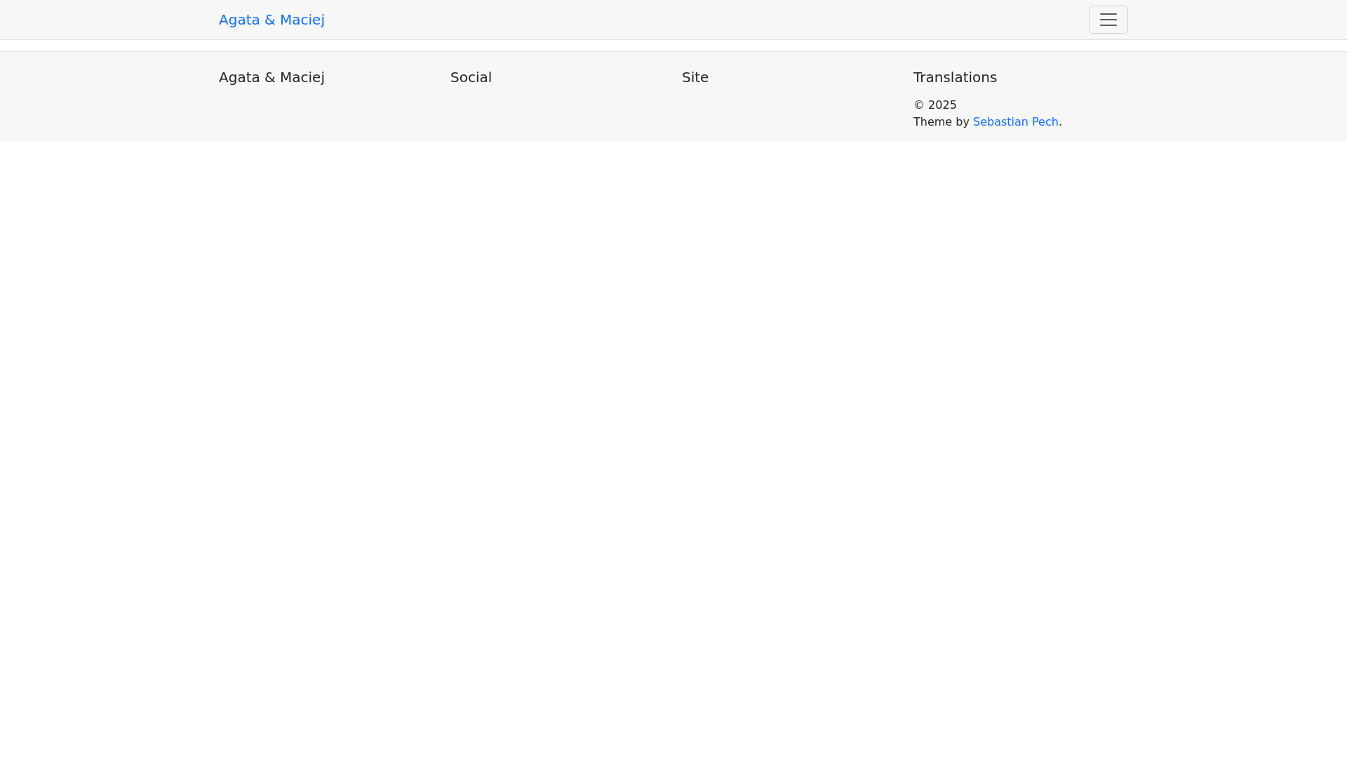 website screenshot of https://agatamaciej.pages.dev/