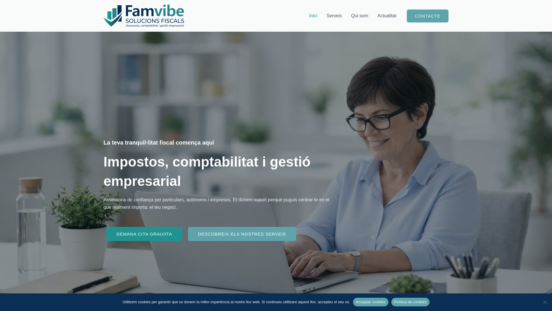 website screenshot of https://famvibegestio.com