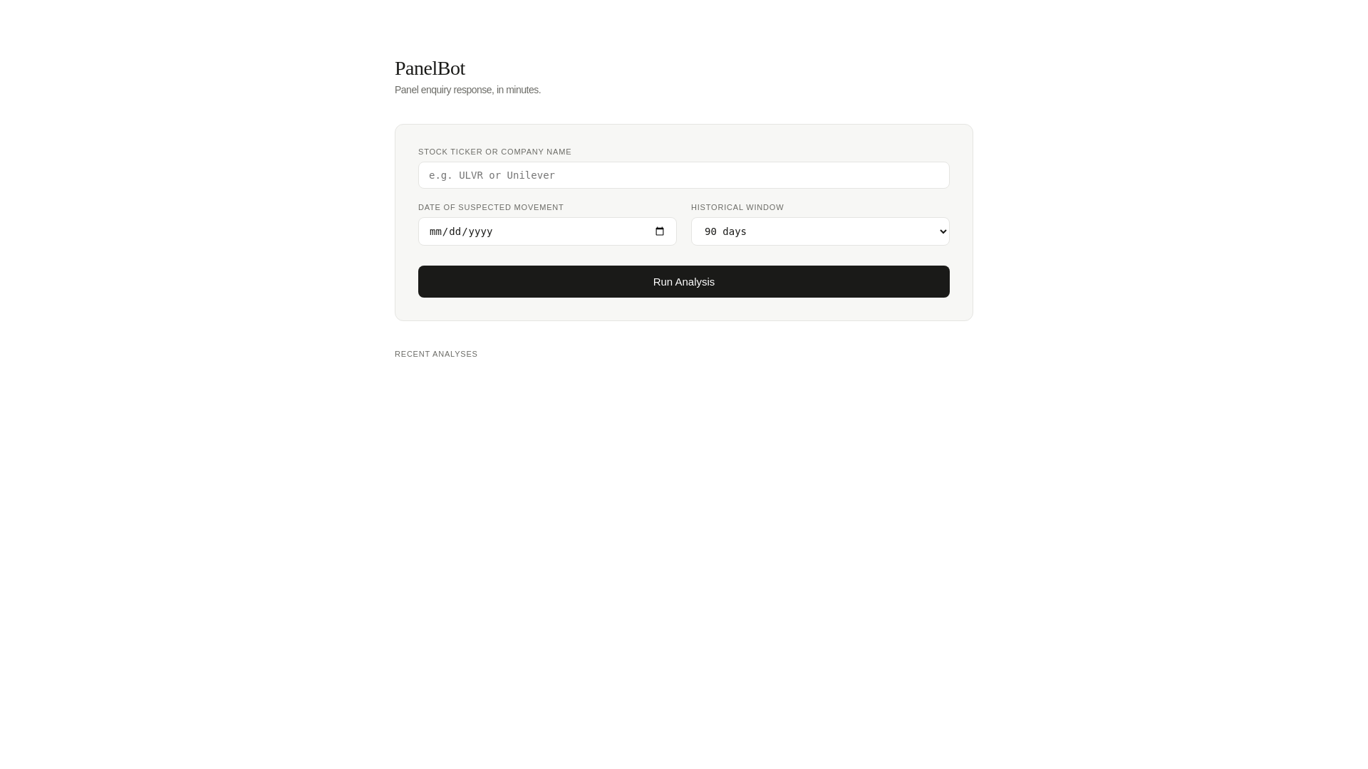 website screenshot of https://panelbot.co.uk/