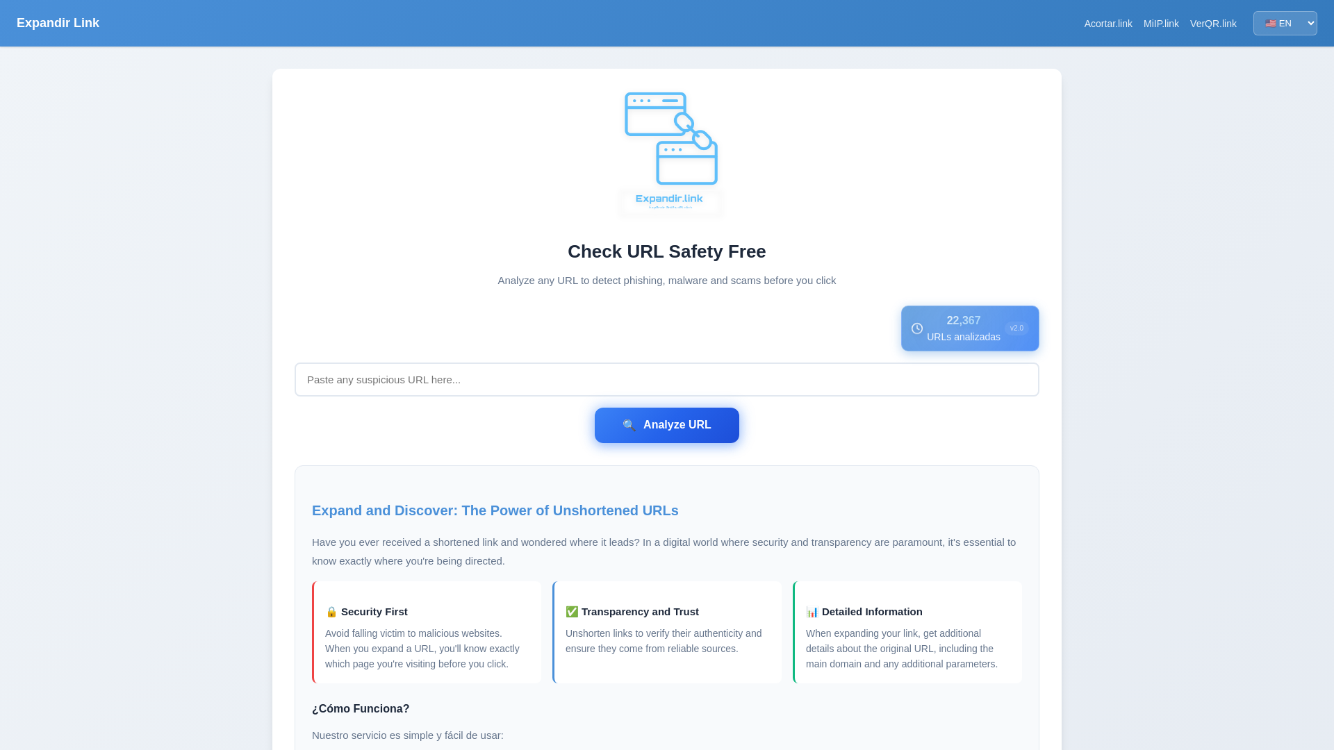 website screenshot of https://expandir-link.pages.dev/