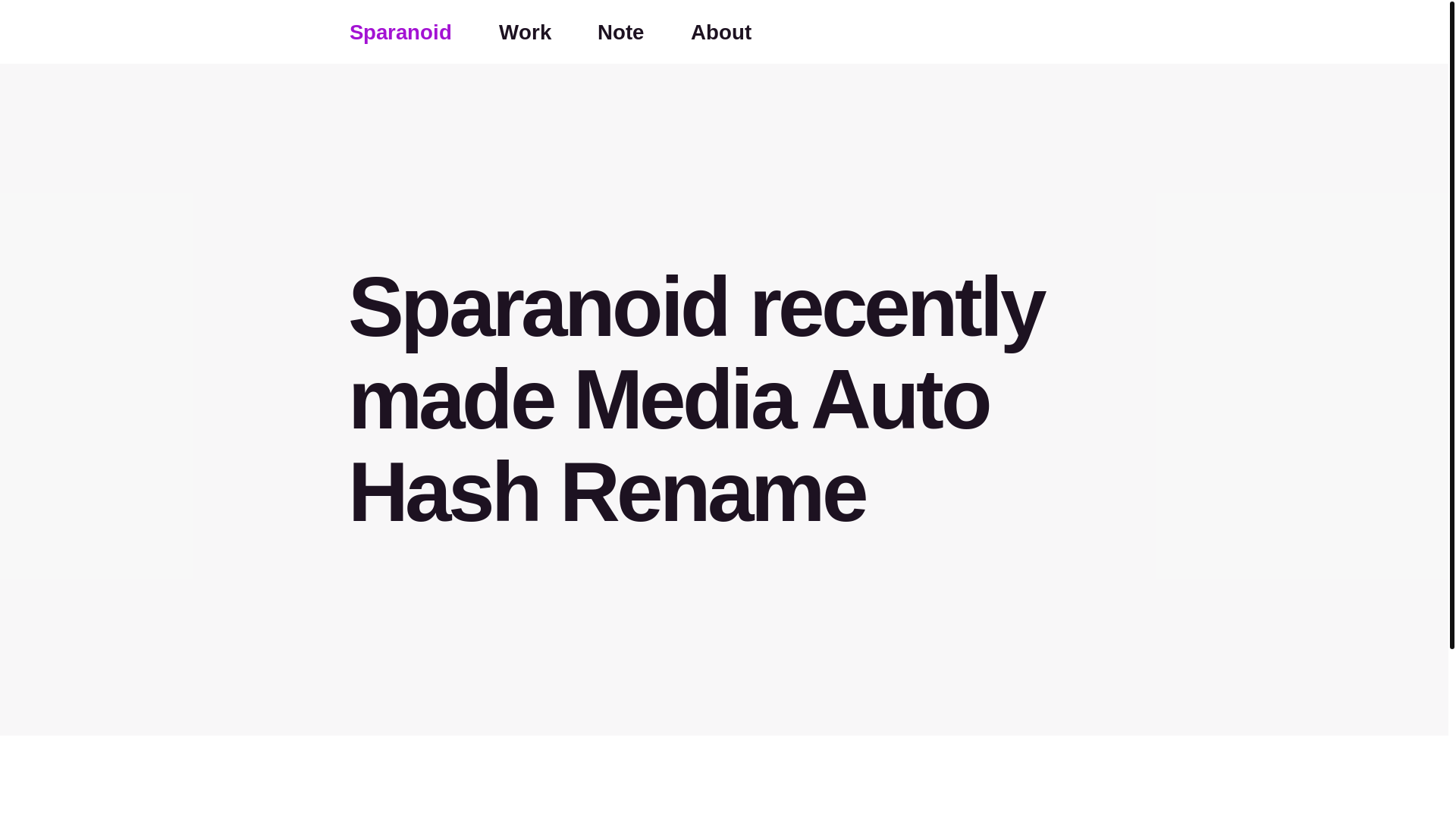 website screenshot of https://sparanoid.com