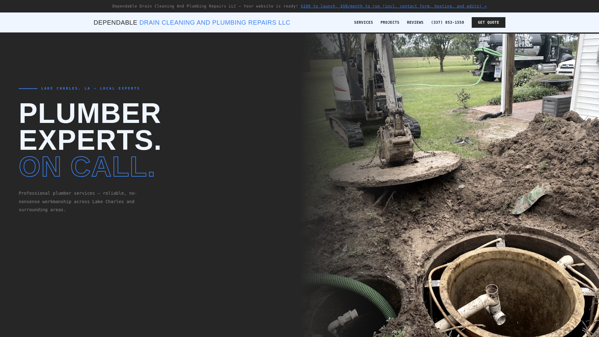 website screenshot of https://dependable-drain-cleaning-and-plumbing-repairs-llc-demo.pages.dev/