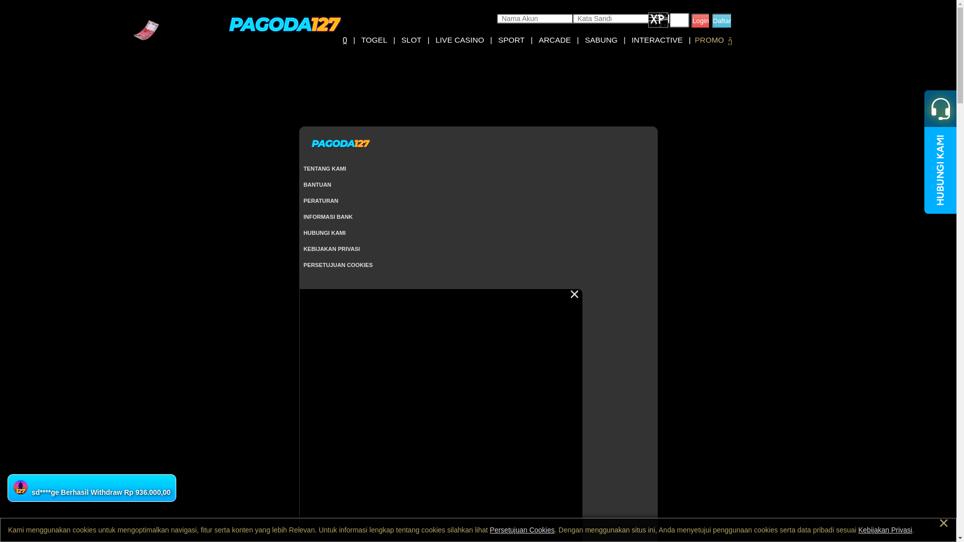website screenshot of https://kopihitem127.site/