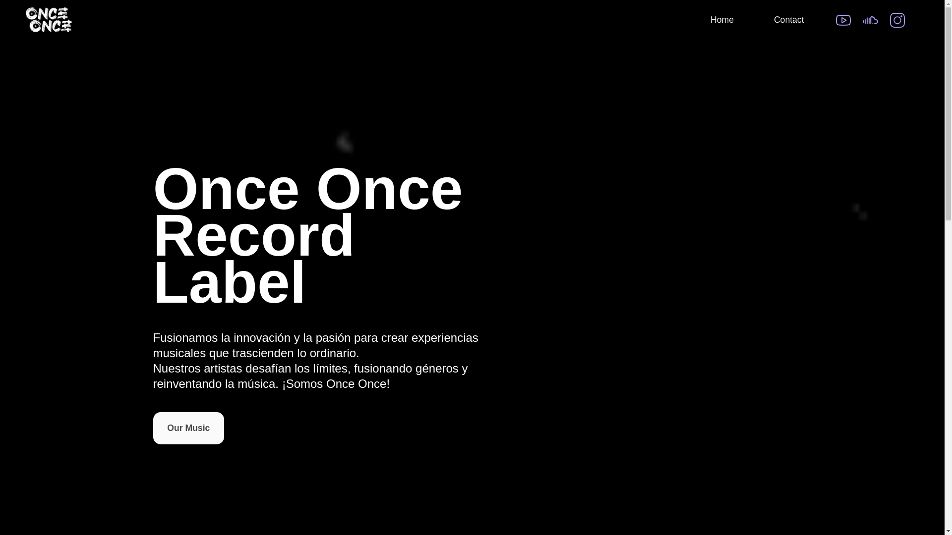 website screenshot of https://onceonce-records.com/
