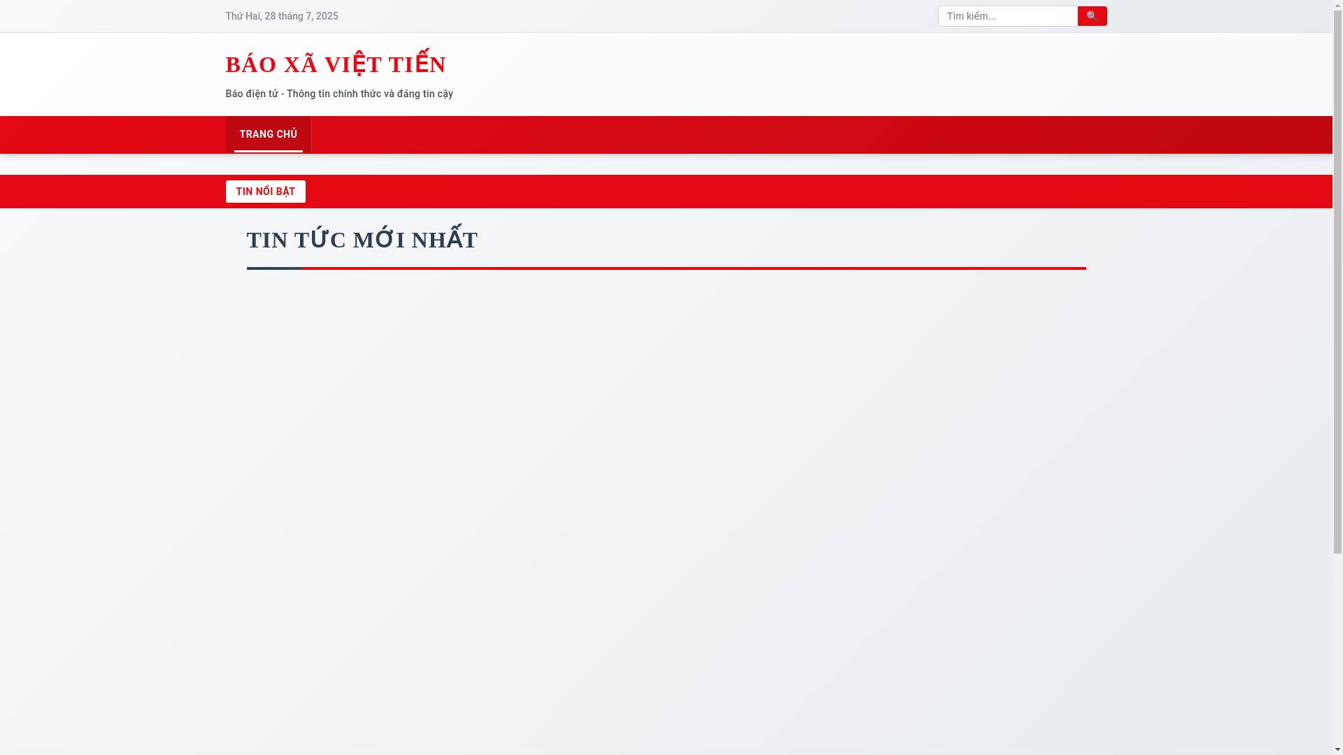 website screenshot of https://baoxaviettien.pages.dev/