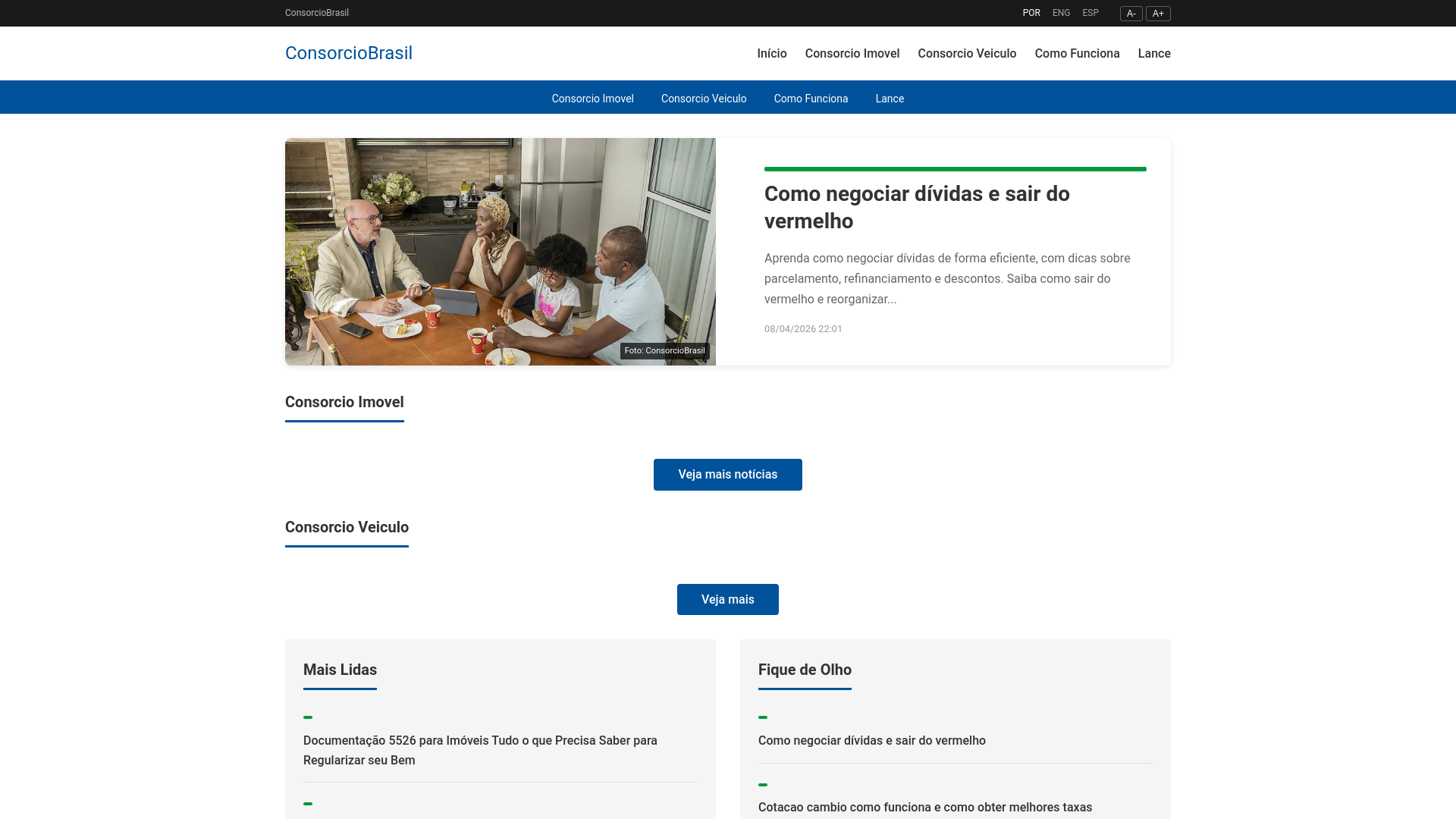 website screenshot of https://consorciobrasil1.com/