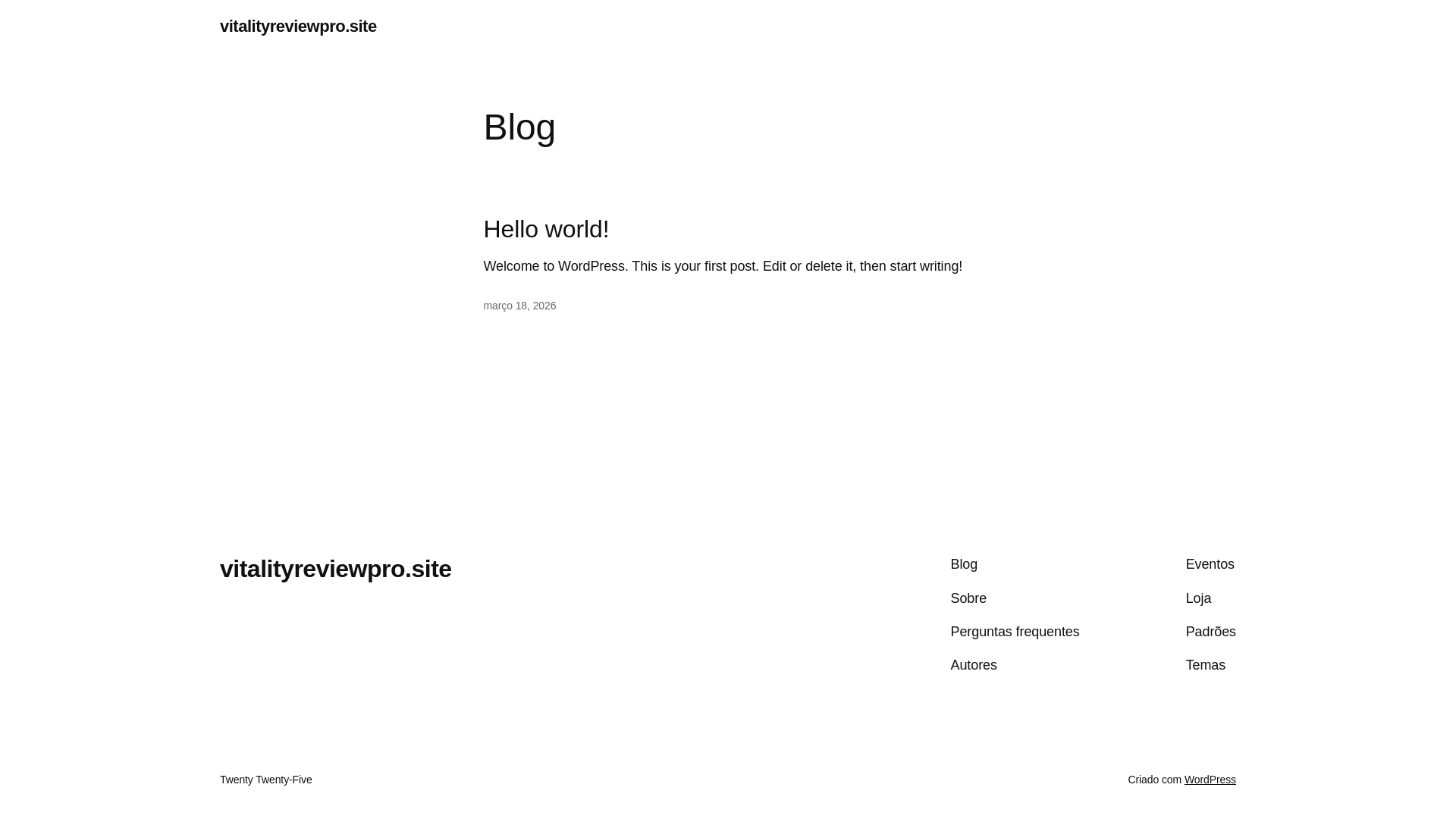 website screenshot of https://vitalityreviewpro.site/