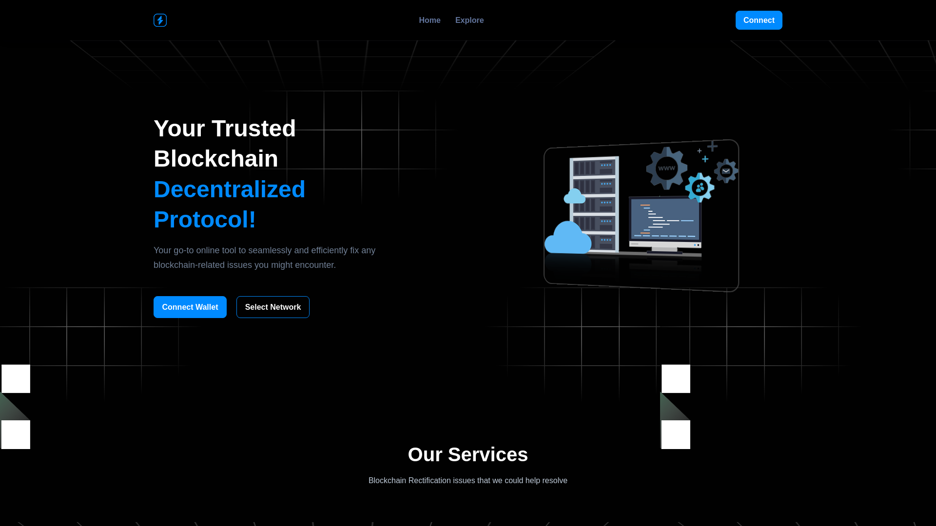website screenshot of https://rectifyprotocol.pages.dev