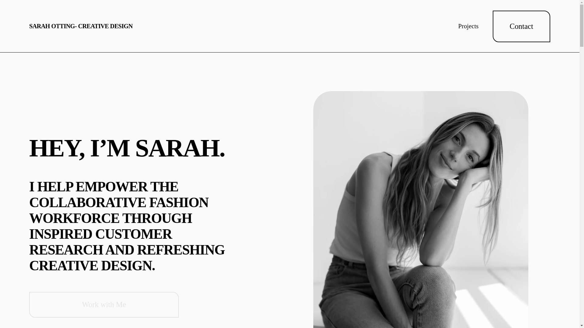 website screenshot of https://sarahottingcreativedesign.com/