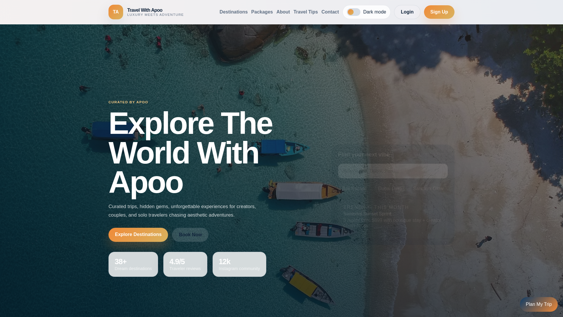 website screenshot of https://travel-with-apoo.pages.dev/