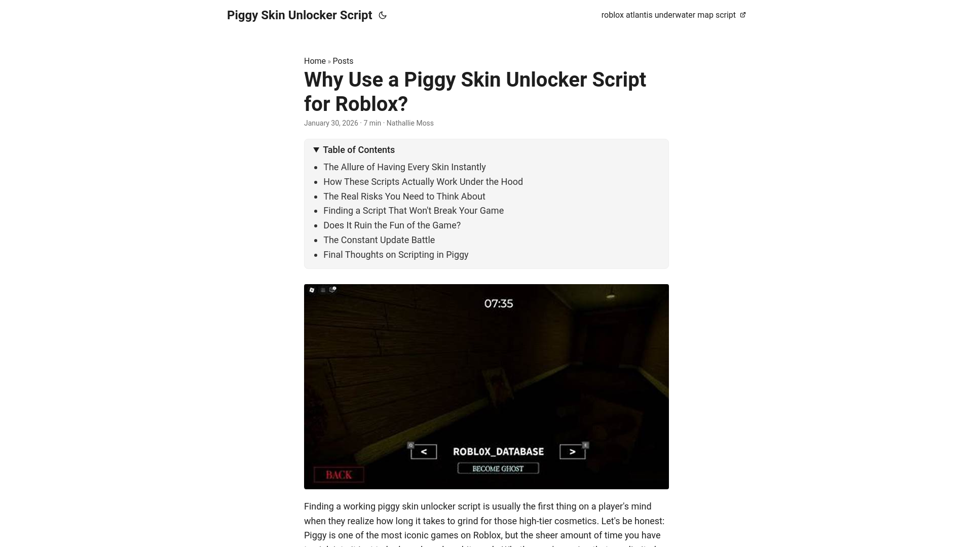 website screenshot of https://piggy-skin-unlocker-script.pages.dev/