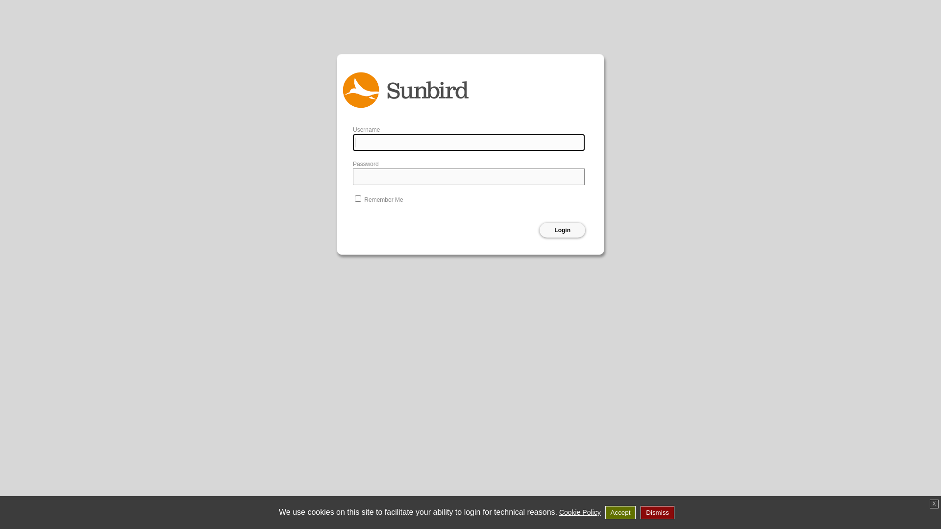 website screenshot of https://filetransfer.sunbirddcim.com/