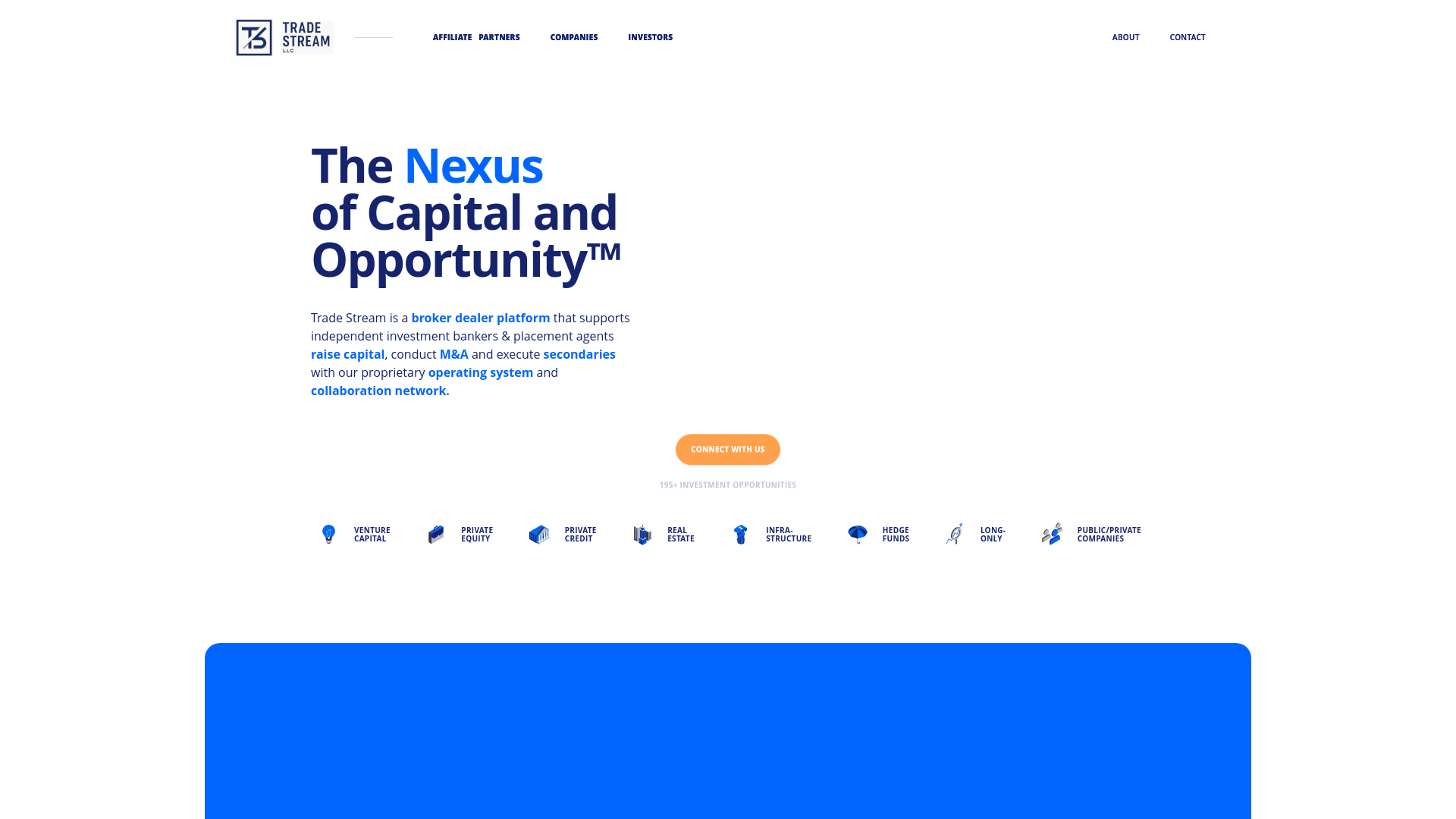 website screenshot of https://tradestream-llc.net/