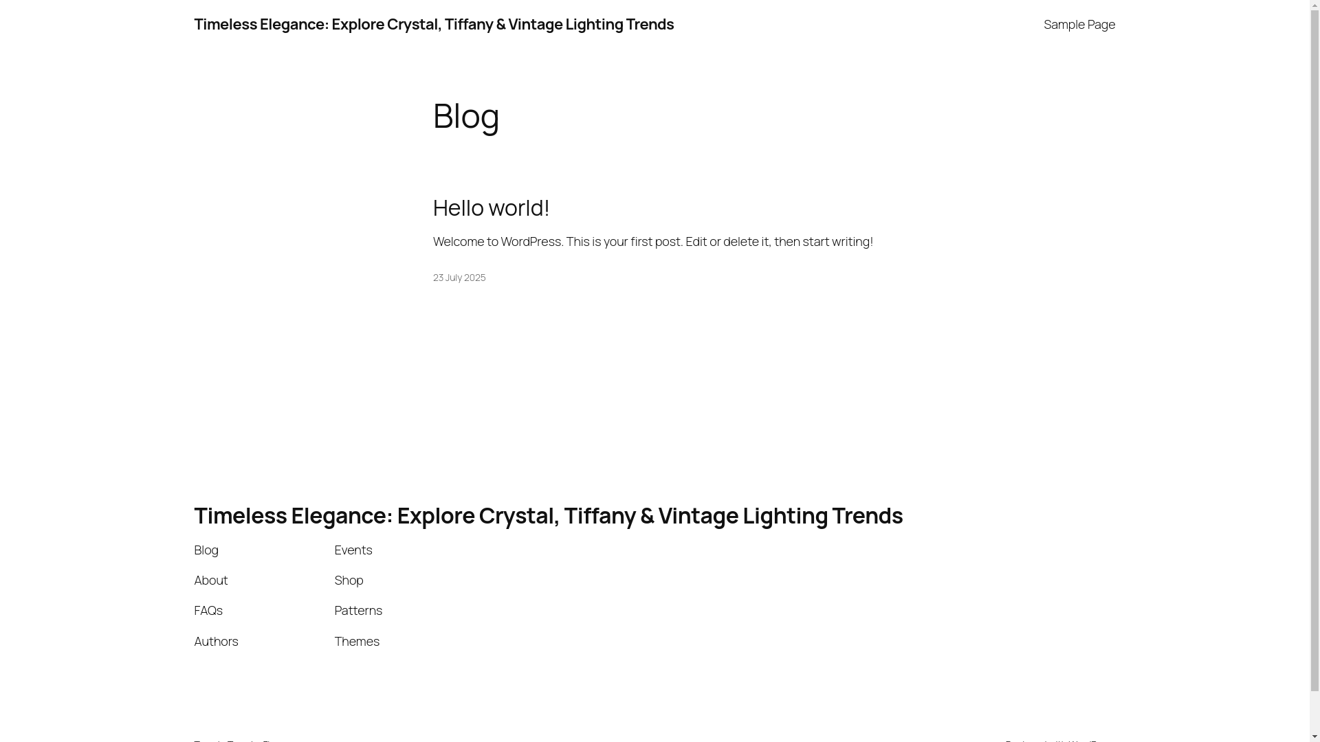 website screenshot of https://chicantiquelights.com/