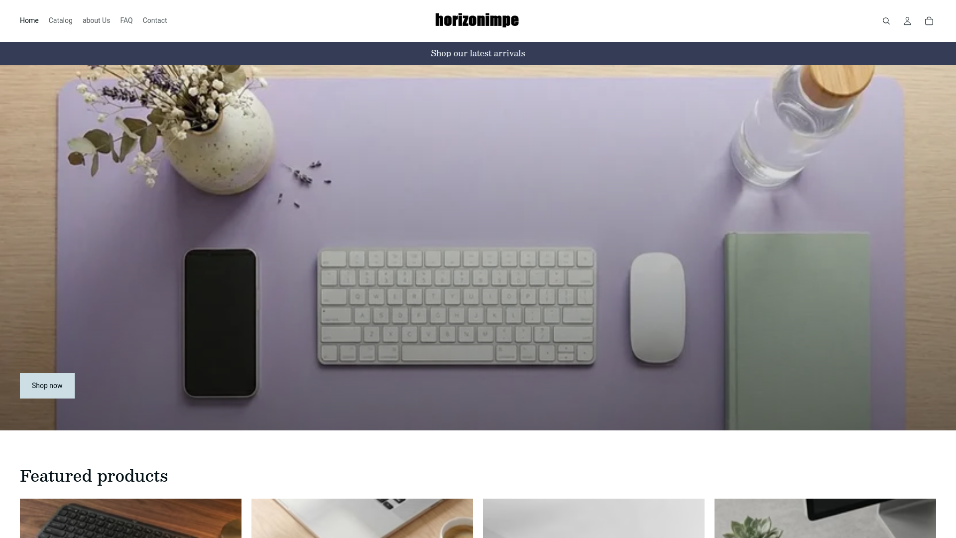 website screenshot of https://horizonimpe.com/