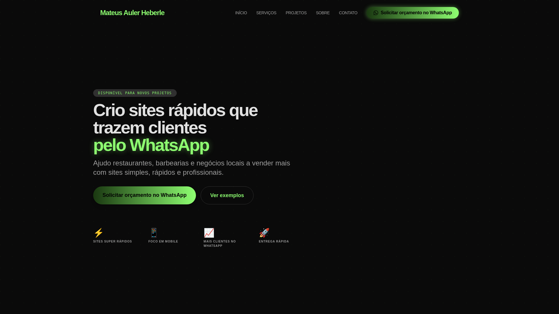 website screenshot of https://mateusauler.com/