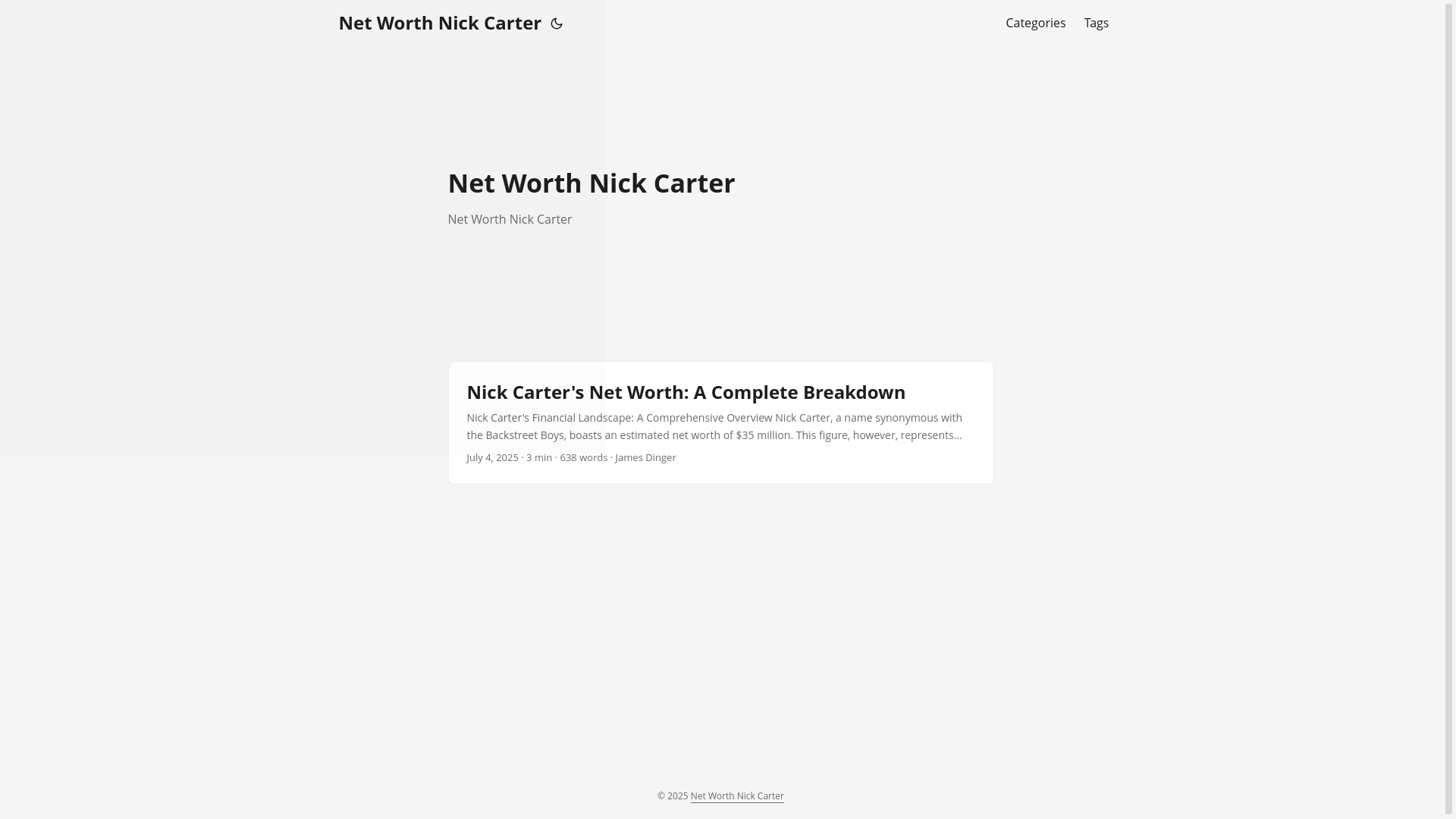 website screenshot of https://net-worth-nick-carter.pages.dev/