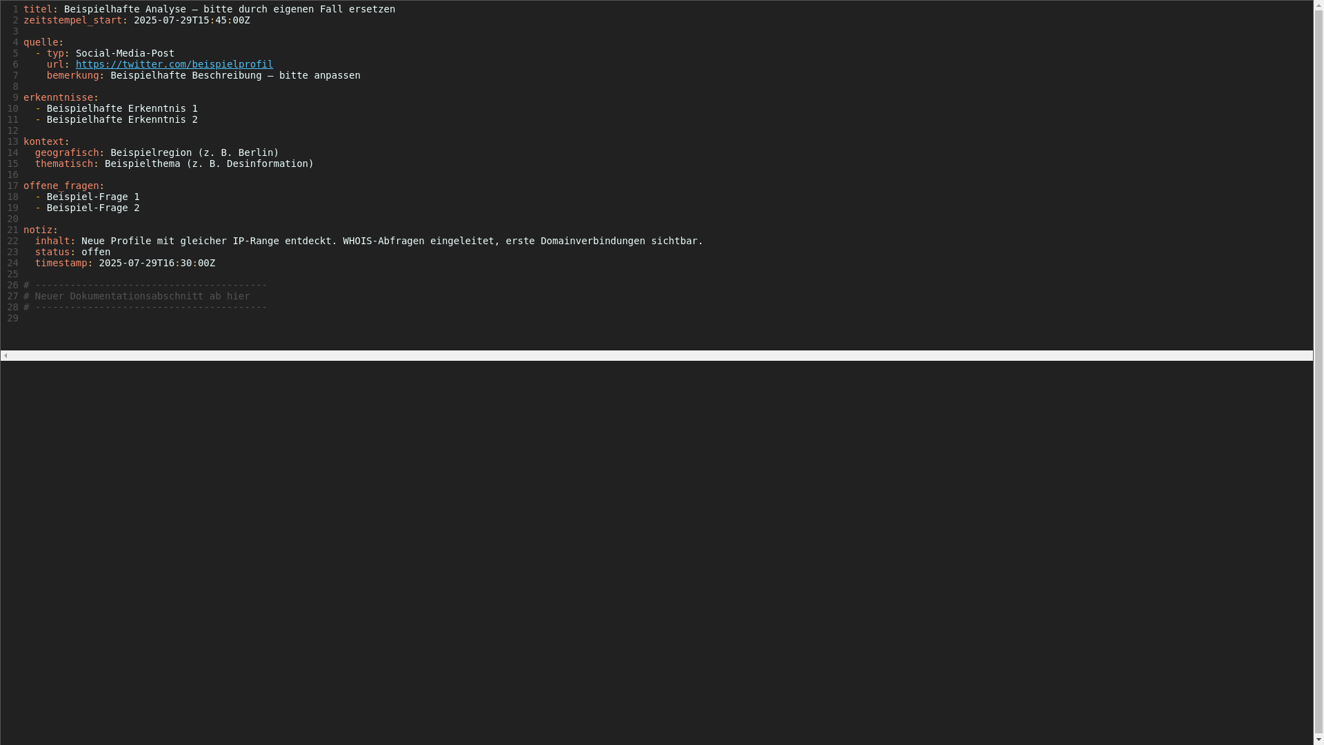 website screenshot of https://dokumentation-yaml.pages.dev/