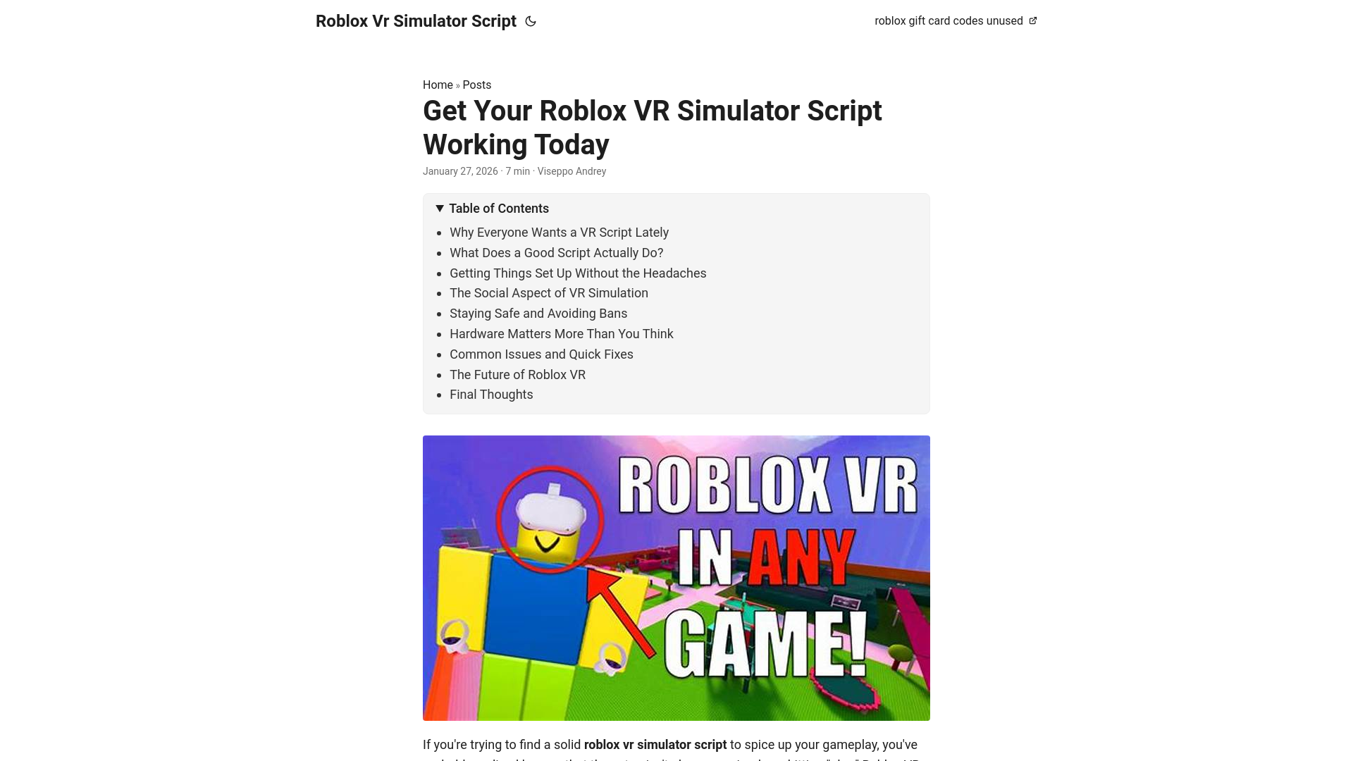 website screenshot of https://roblox-vr-simulator-script.pages.dev/
