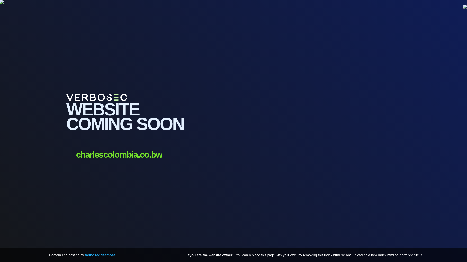 website screenshot of https://charlescolombia.co.bw/