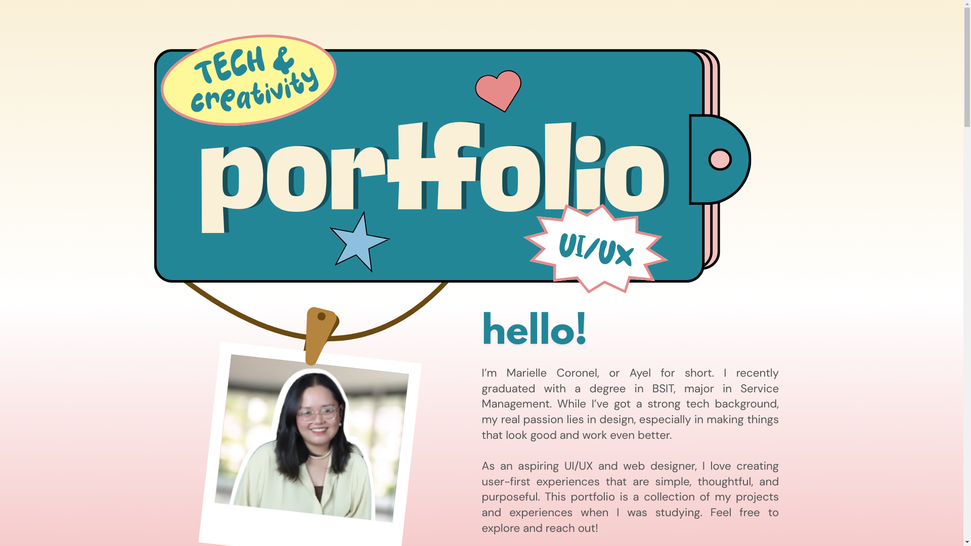 website screenshot of https://bymarielle.site/