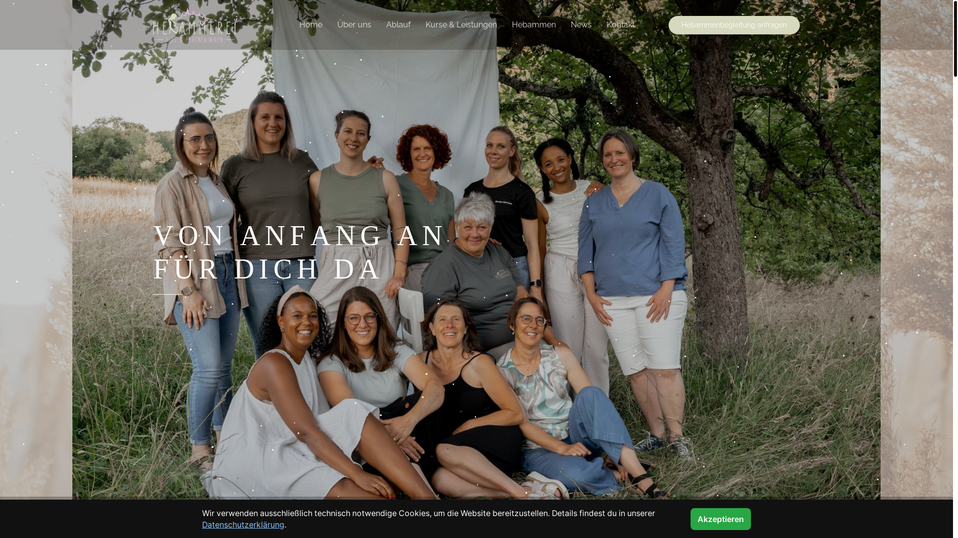 website screenshot of https://hebammerei-balingen.de/