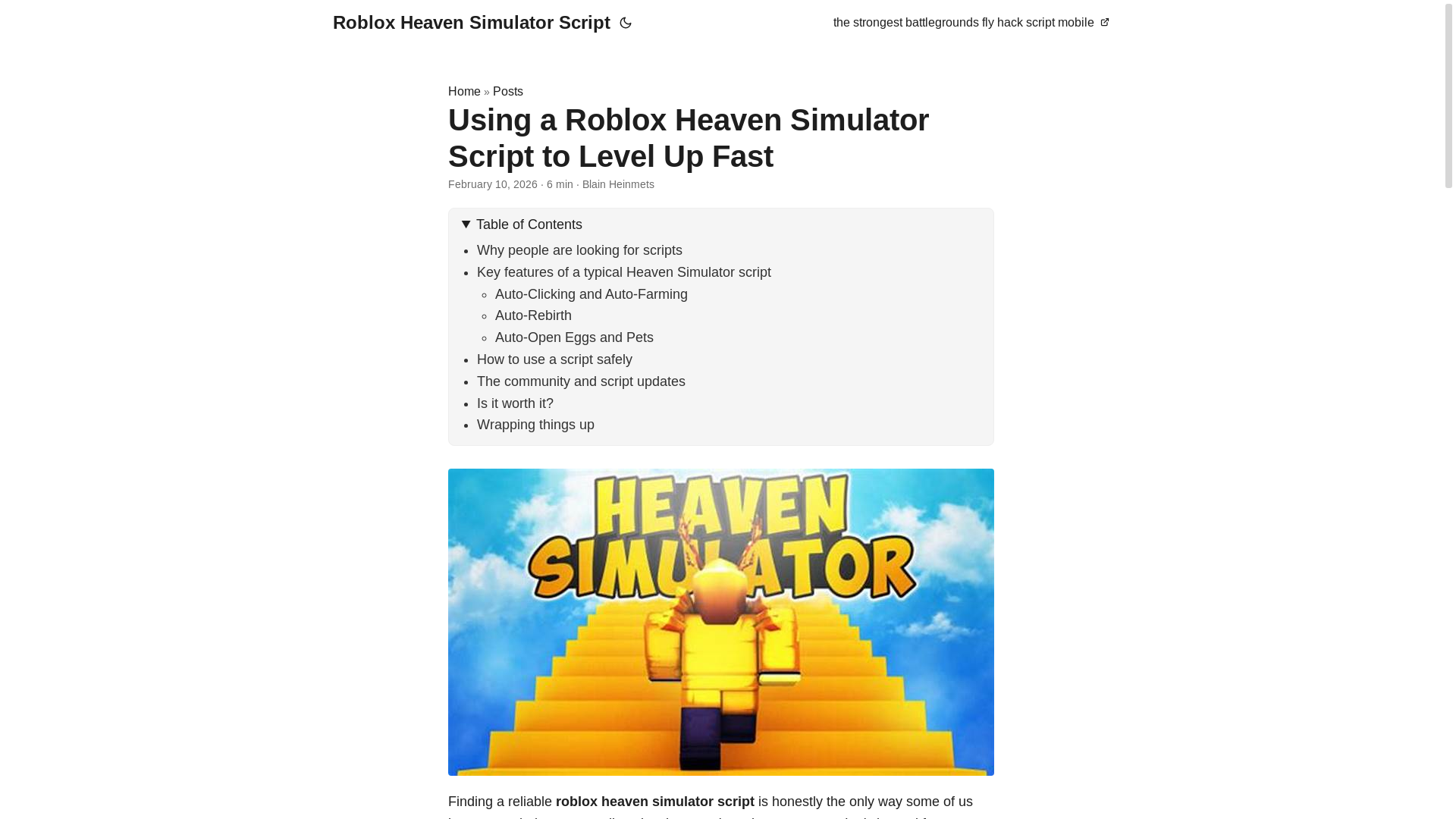 website screenshot of https://roblox-heaven-simulator-script.pages.dev/