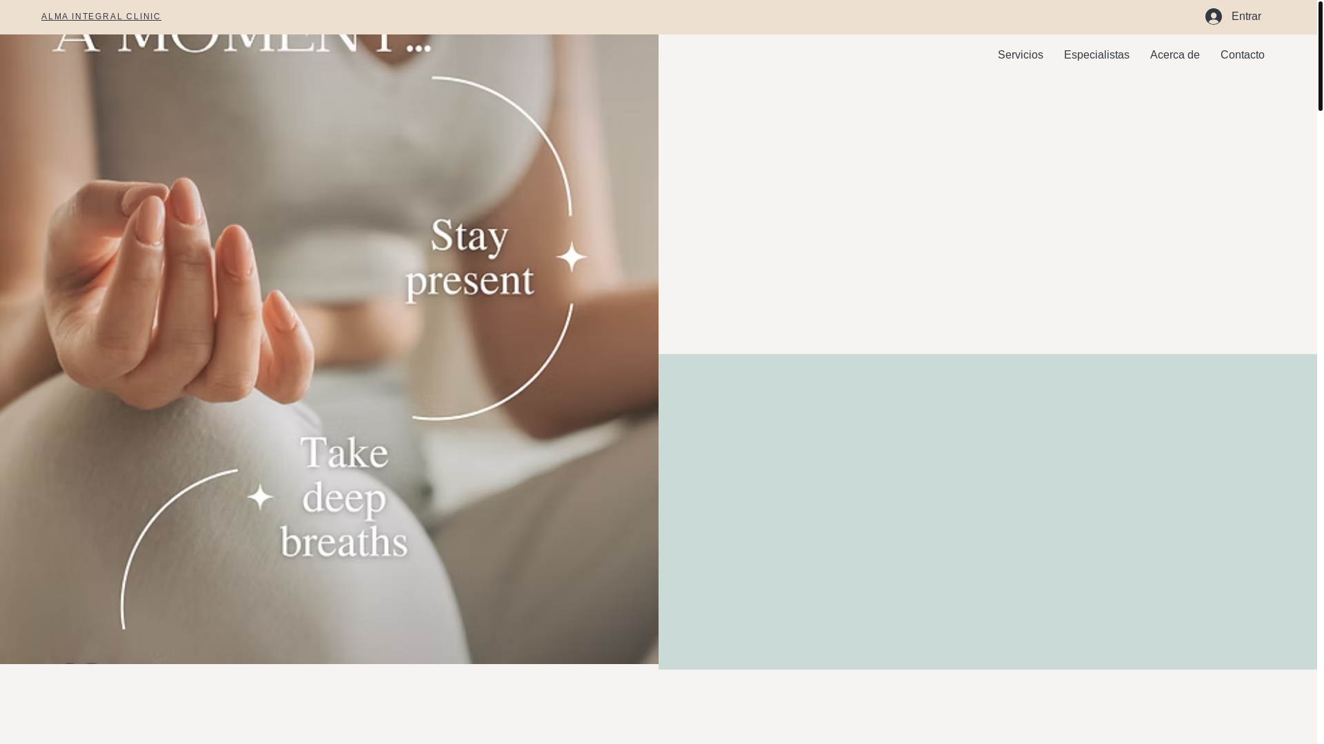 website screenshot of https://almaintegralclinic.com/
