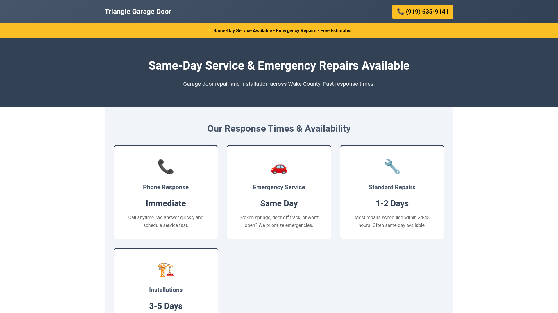 website screenshot of https://wakegarage.pages.dev/