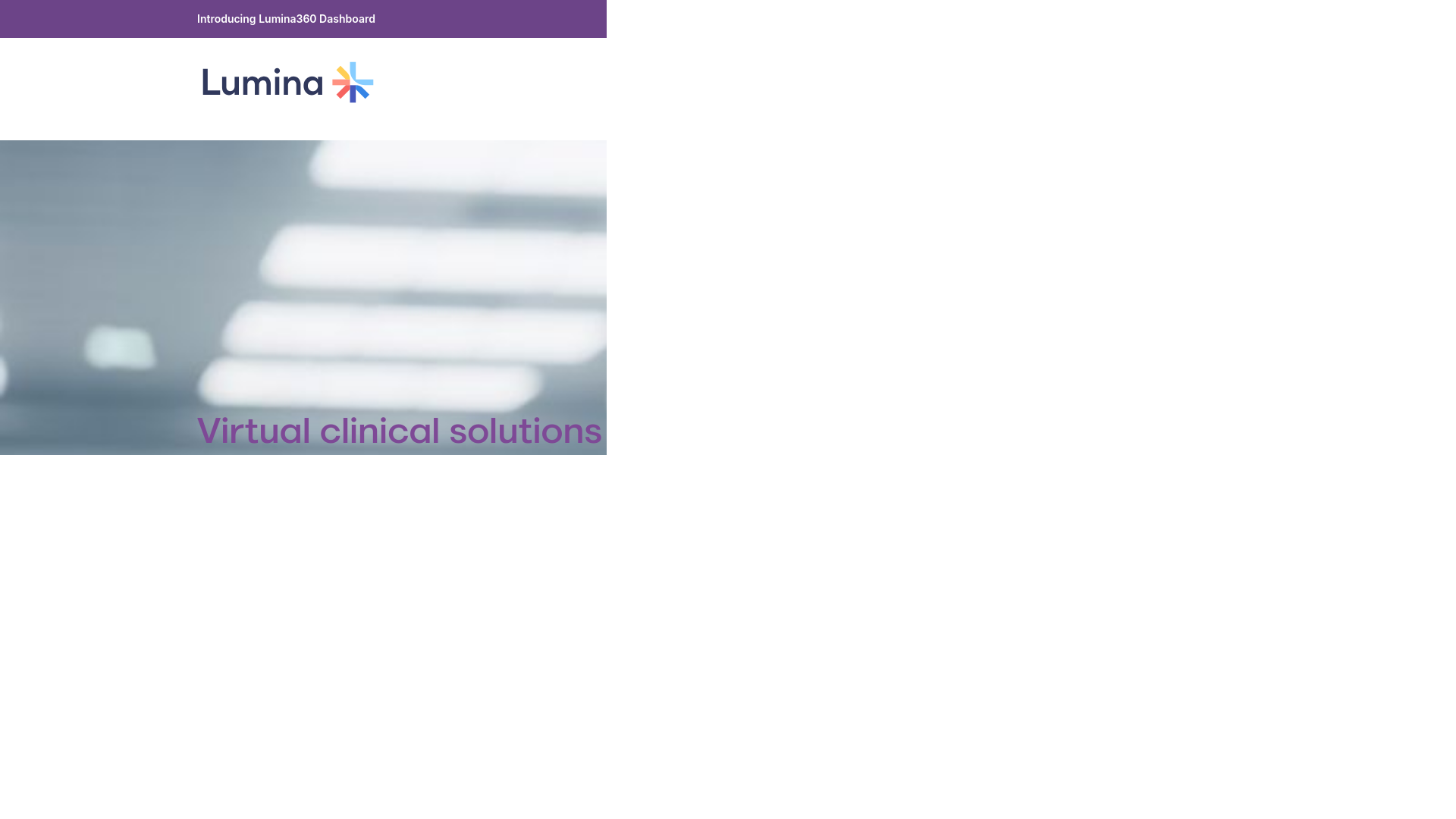 website screenshot of https://luminacare.buzz/