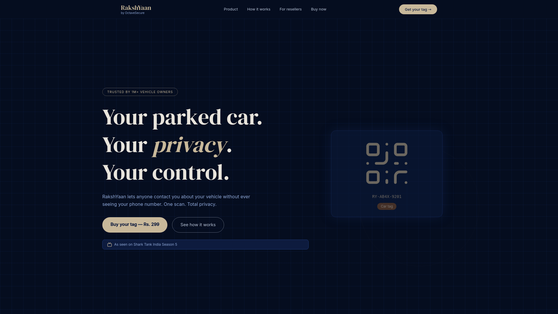 website screenshot of https://rakshyaan.com/