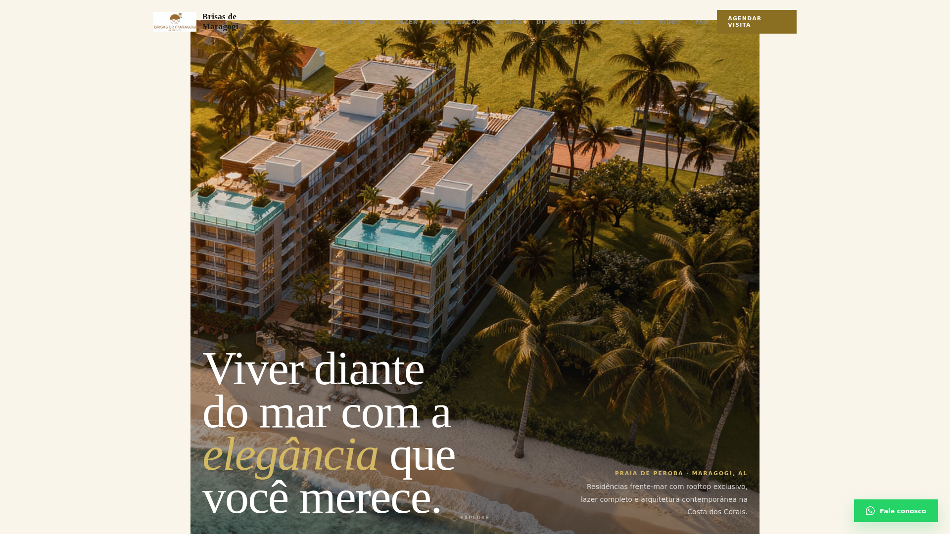 website screenshot of https://brisasdemaragogi.com.br/