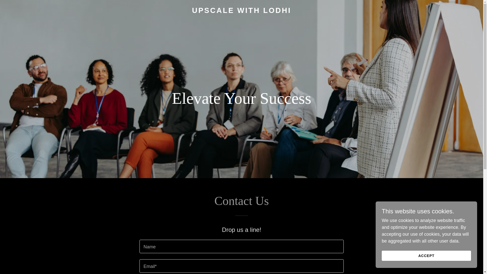 website screenshot of https://upscalewithlodhi.com/