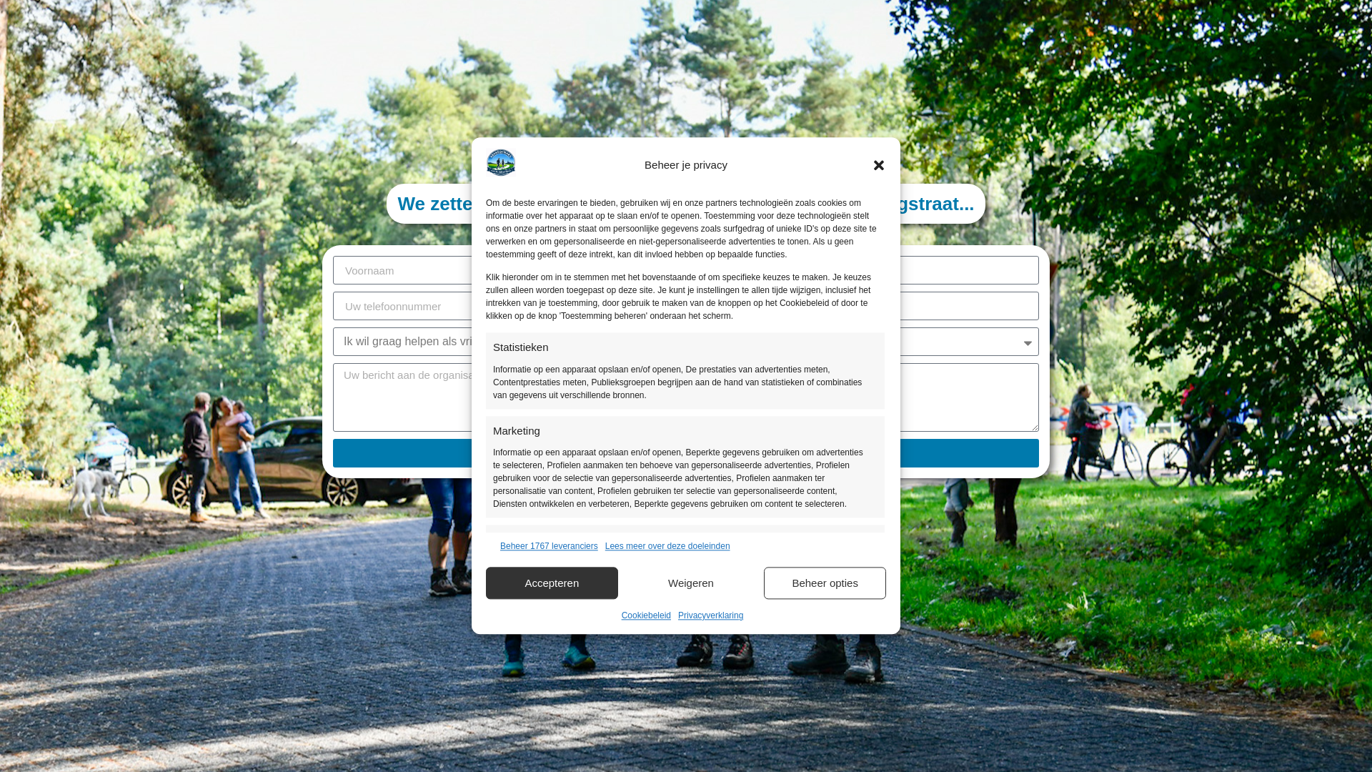 website screenshot of https://langstraatwandelt.nl