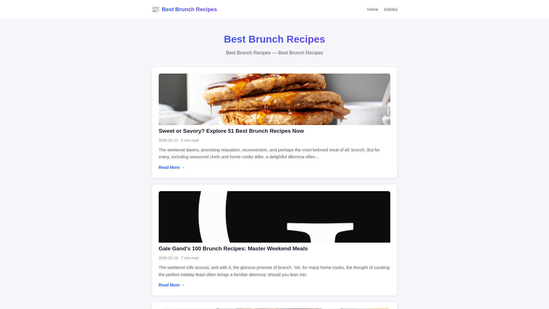 website screenshot of https://best-brunch-recipes.pages.dev/