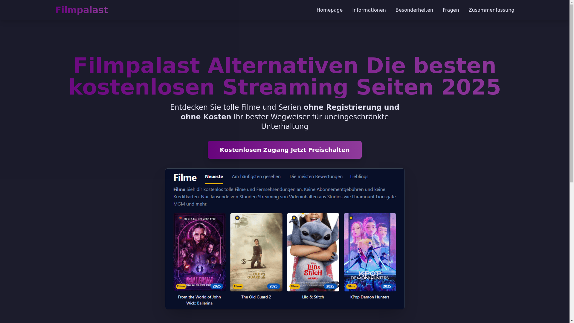 website screenshot of https://filmpalast-a8i9.pages.dev/