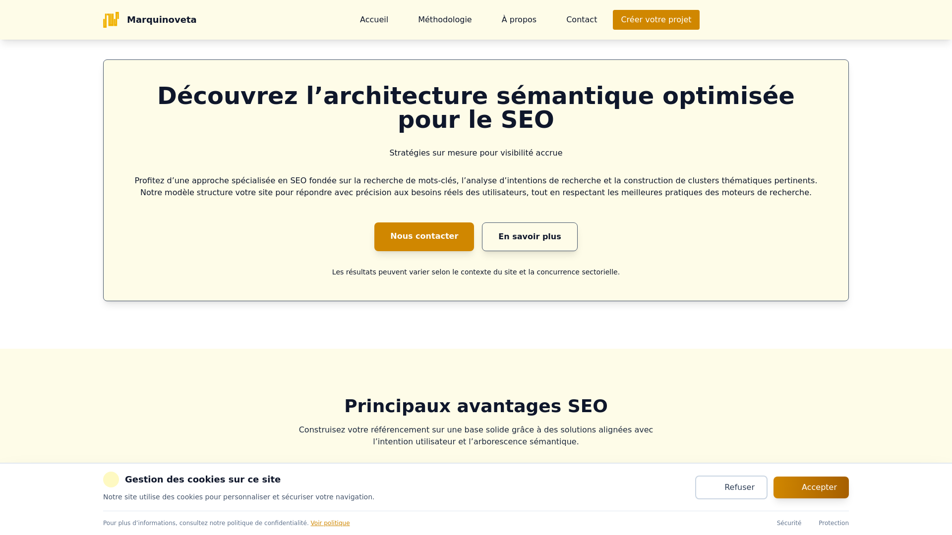 website screenshot of https://marquinoveta.world/