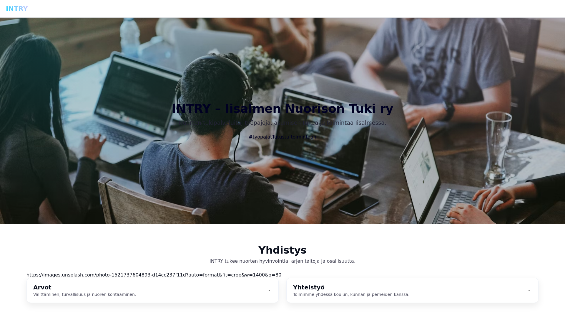 website screenshot of https://intryjj.pages.dev/