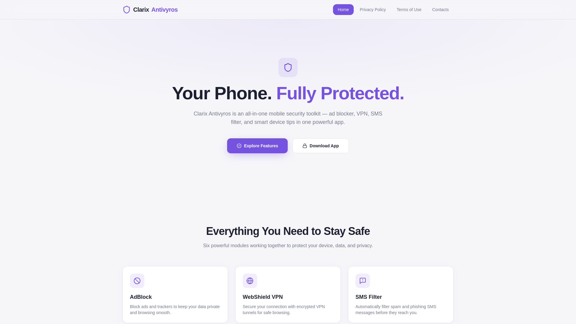 website screenshot of https://clarixtool.online/