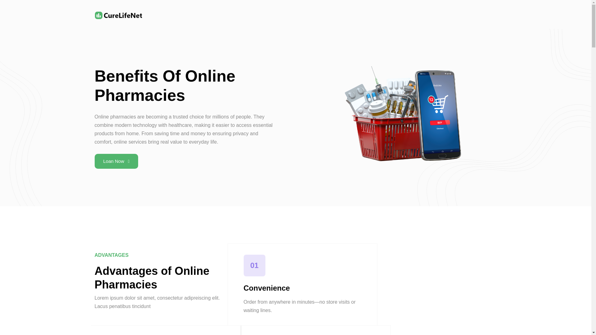 website screenshot of https://curelifenet.com/