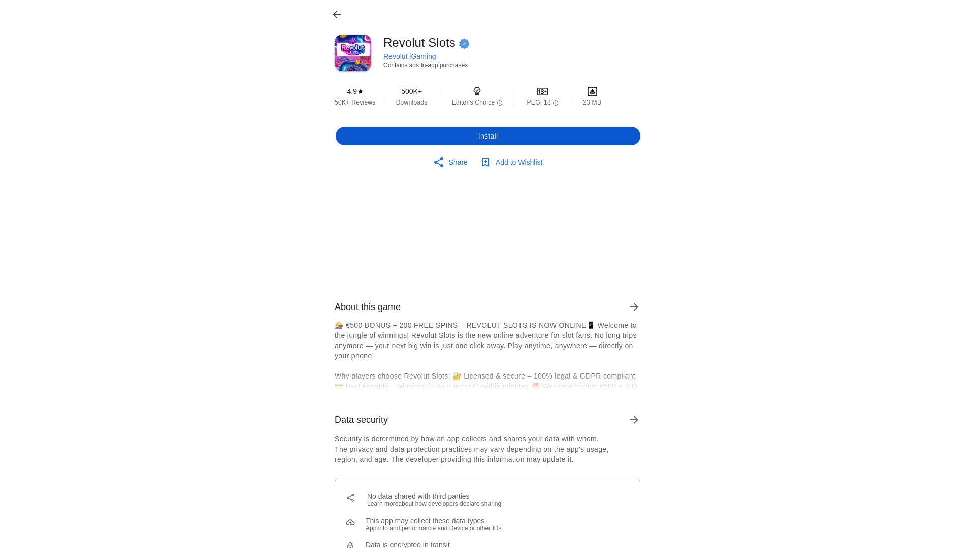 website screenshot of https://casinosloterr.online