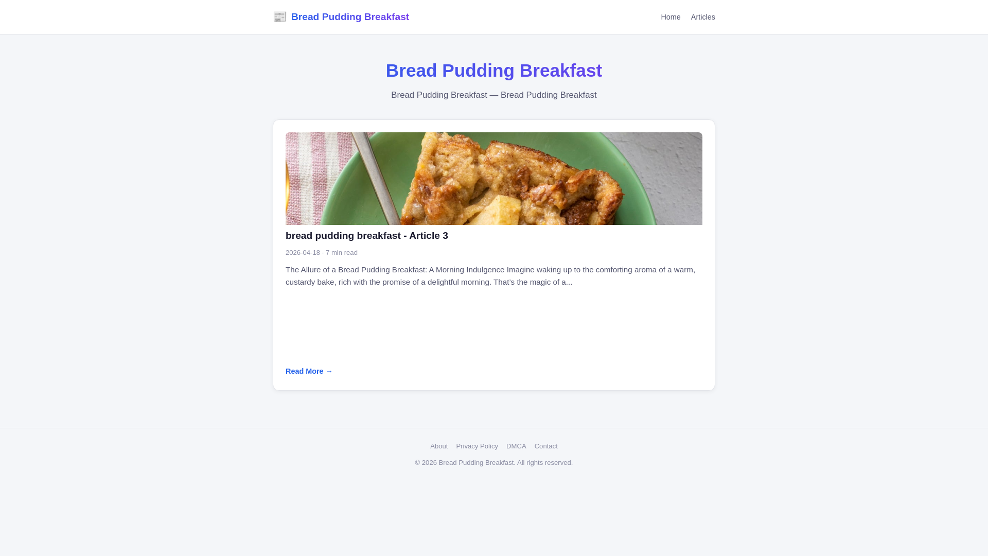 website screenshot of https://bread-pudding-breakfast.pages.dev/