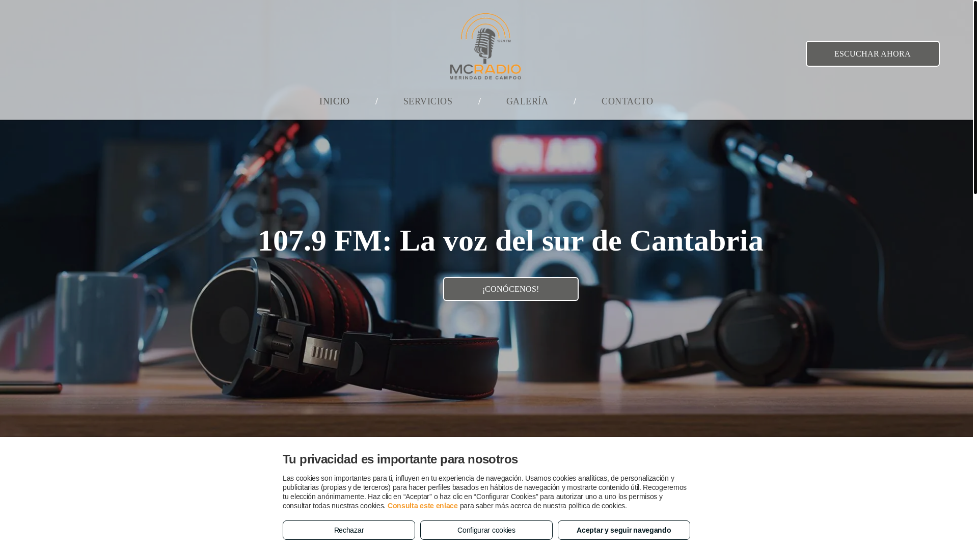 website screenshot of https://radiomerindad.com/